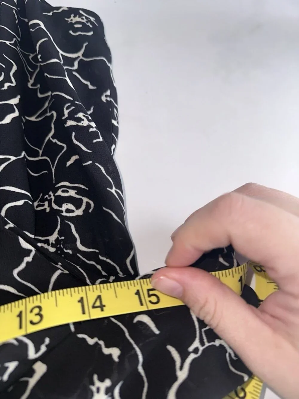 Y2K Jones New York Wrap Maxi Dress Sz 12 Black White Floral Whimsygoth Cottage